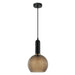 Buy Pendant Lights Australia Pelota 1 Light Pendant Amber Glass Wine Glass Shape - PELOTA3