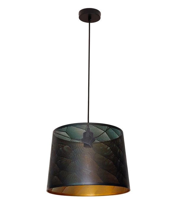 Penshade Honeycomb Pattern Pendant Light Iron Black - PENSHADE17
