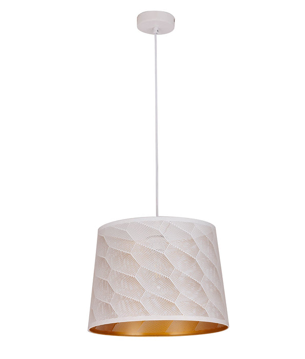 Penshade Honeycomb Pattern Pendant Light Iron White - PENSHADE18
