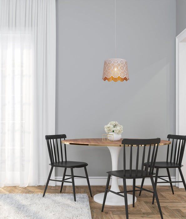 Penshade Flower Pattern Pendant Light Iron White - PENSHADE2