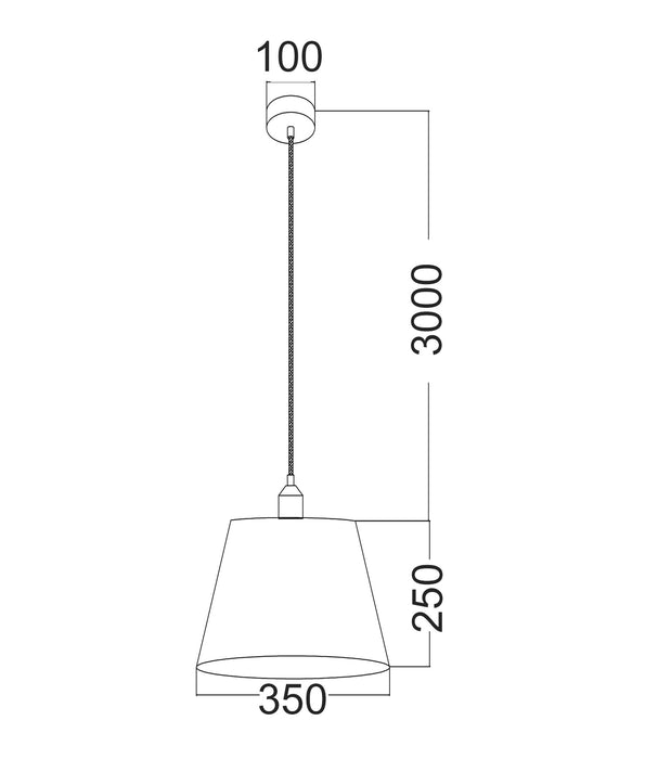 Penshade Eiffel Tower Pattern Pendant Light Iron Black - PENSHADE3