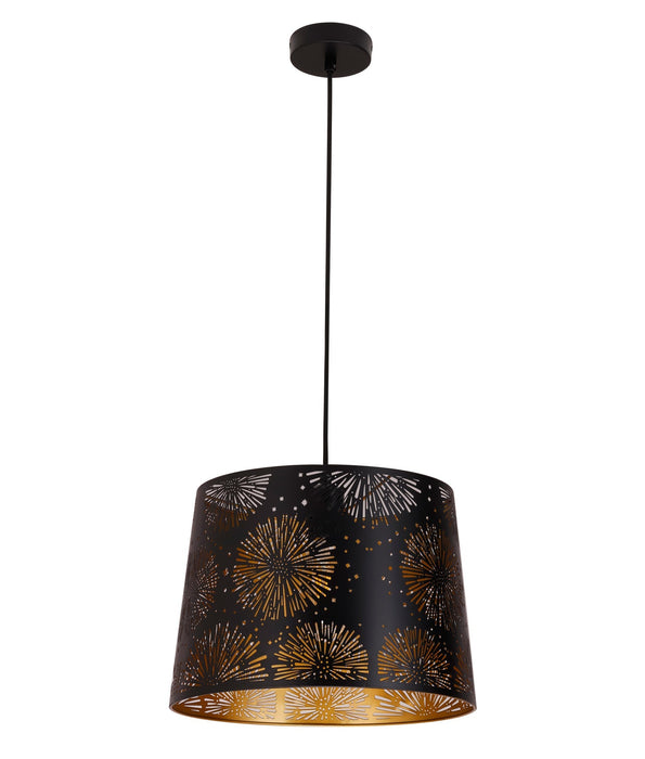 Penshade Starburst Pattern Pendant Light Iron Black - PENSHADE7