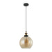 Buy Pendant Lights Australia Interior Amber Wine Glass Shape With Antique Brass Highlight 1 Light Pendant - PESINI3