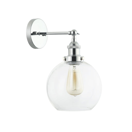 Buy Wall Sconce Australia Interior Clear Wine Glass Shape With Chrome Highlight 1 Light Wall Light - PESINI4W