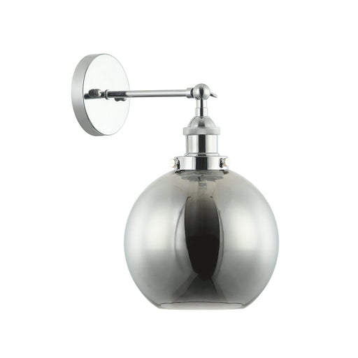 Buy Wall Sconce Australia Interior Black Smoke Wine Glass Shape With Chrome Highlight 1 Light Wall Light - PESINI5W