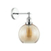 Buy Wall Sconce Australia Interior Amber Wine Glass Shape With Chrome Highlight 1 Light Wall Light - PESINI6W