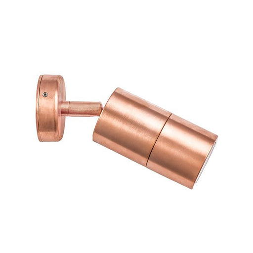 Buy Exterior Spotlights Australia GU10 Exterior Single Adjustable Wall Pillar Light Copper IP65 - PG1AC