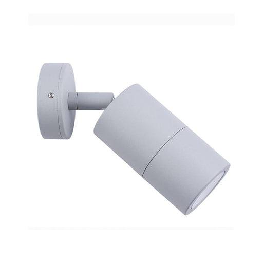 Buy Exterior Spotlights Australia GU10 Exterior Single Adjustable Wall Pillar Light Matt Grey IP65 - PG1ASIL