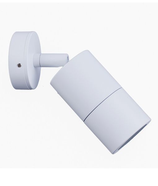 Buy Exterior Spotlights Australia MR16 12V Exterior Single Adjustable Wall Pillar Light White IP65 - PM1AWH
