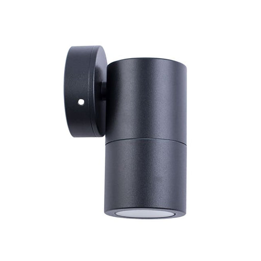 Buy Exterior Wall Lights Australia GU10 Exterior Single Fixed Wall Pillar Light Black IP65 - PG1FBL