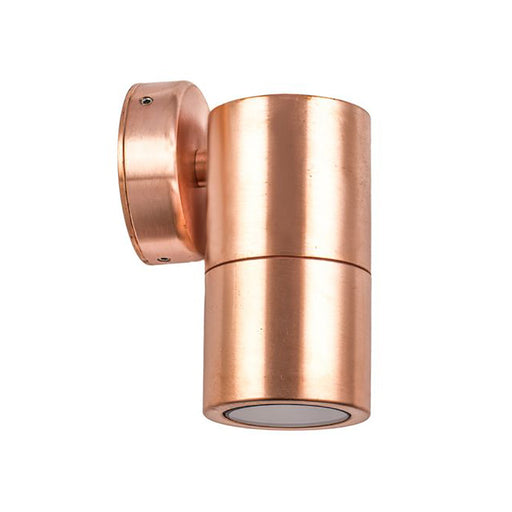 Buy Exterior Wall Lights Australia GU10 Exterior Single Fixed Wall Pillar Light Copper IP65 - PG1FC