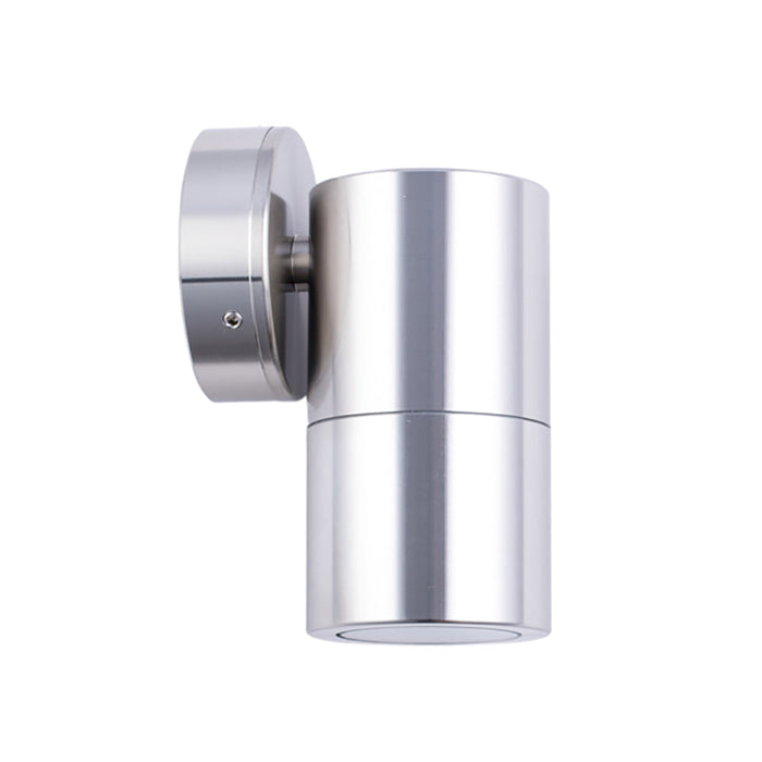 Buy Exterior Wall Lights Australia MR16 12V Exterior Single Fixed Wall Pillar Light Anodized Aluminium IP65 - PM1FSHSIL