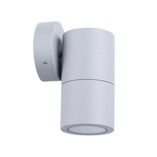 Buy Exterior Wall Lights Australia MR16 12V Exterior Single Fixed Wall Pillar Light Matt Grey IP65 - PM1FSIL
