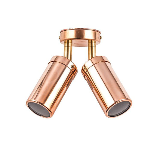 Buy Exterior Spotlights Australia GU10 Exterior Double Adjustable Wall Pillar Light Copper IP54 - PG2ACEC
