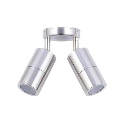 Buy Exterior Spotlights Australia MR16 12V Exterior Double Adjustable Wall Pillar Light 316 Stainless Steel IP65 - PM2ASS