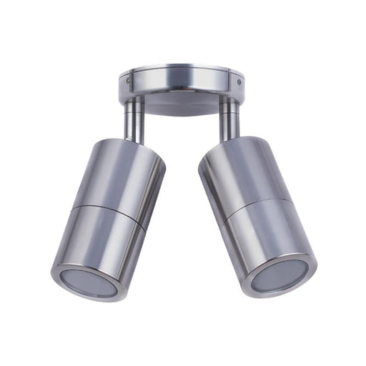 Buy Exterior Spotlights Australia MR16 12V Exterior Double Adjustable Wall Pillar Light Titanium IP65 - PM2AT