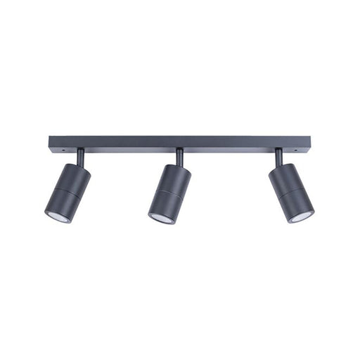 Buy Outdoor Ceiling Spotlights Australia GU10 Exterior Adjustable Head 3 Light Spotlight Black IP44 - PG3BARBL