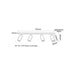 Buy Outdoor Ceiling Spotlights Australia GU10 Exterior Adjustable Head 4 Light Spotlight White IP44 - PG4BARWH