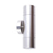 Buy Up / Down Wall Lights Australia GU10 Exterior Double Fixed Up/Down Wall Pillar Light Anodized Aluminium IP65 - PGUDSHSIL