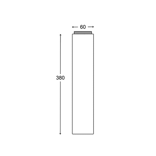 Buy Accessories & More Australia PHARE Bollard Extension Titanium 380mm - PHARE04EXT