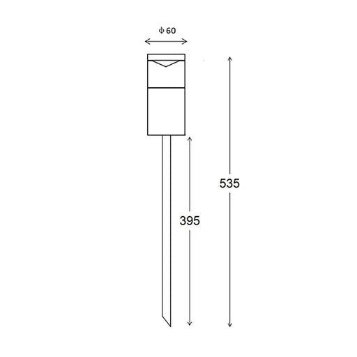 Buy Pathway Lights Australia PHARE 12V MR16 Exterior Garden Spike Light Fixed Titanium IP65 - PHARE06M
