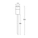 Buy Pathway Lights Australia PHARE 12V MR16 Exterior Garden Spike Light Fixed Titanium IP65 - PHARE06M