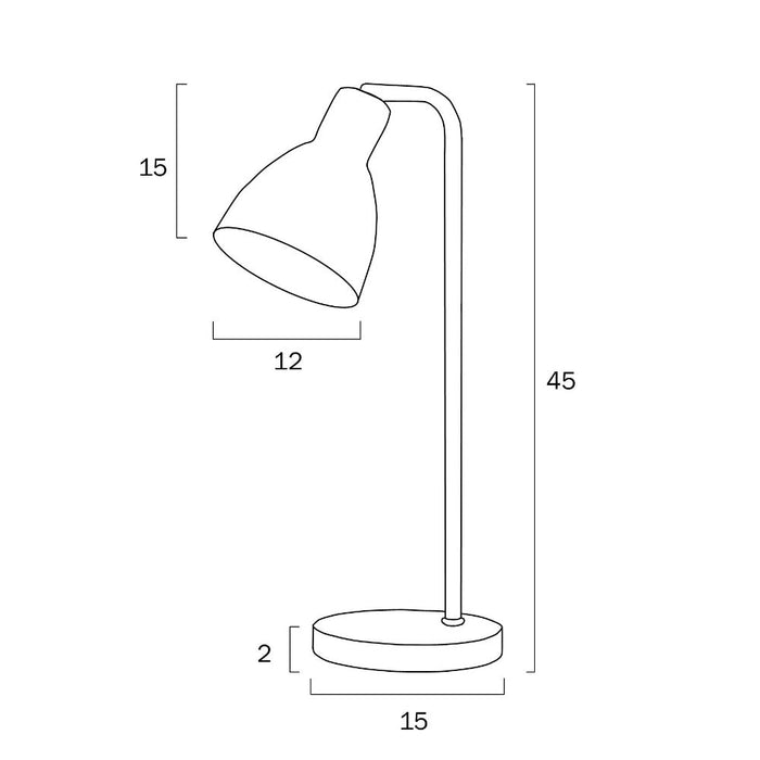 Buy Table Lamps Australia Pivot 1 Light Table Lamp Blue - PIVOT TL-BL