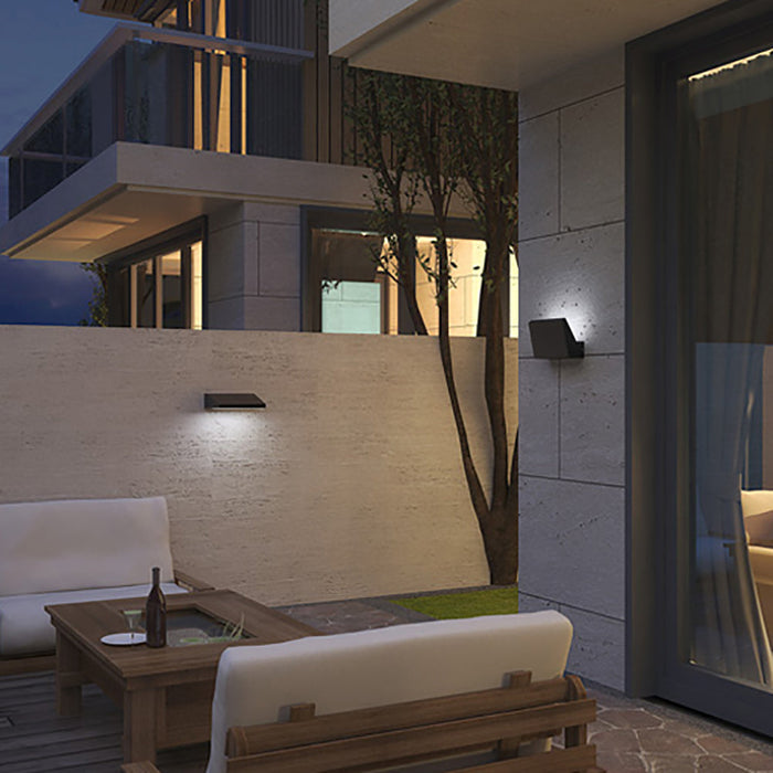 Buy Exterior Wall Lights Australia PLANA Exterior LED Adjustable Wall Light Dark Grey 13W 3000K IP65 - PLANA01