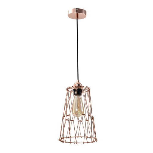 Buy Pendant Lights Australia Adjustable Shape & Custom Design 1 Light Pendant Small Copper - PLIER3