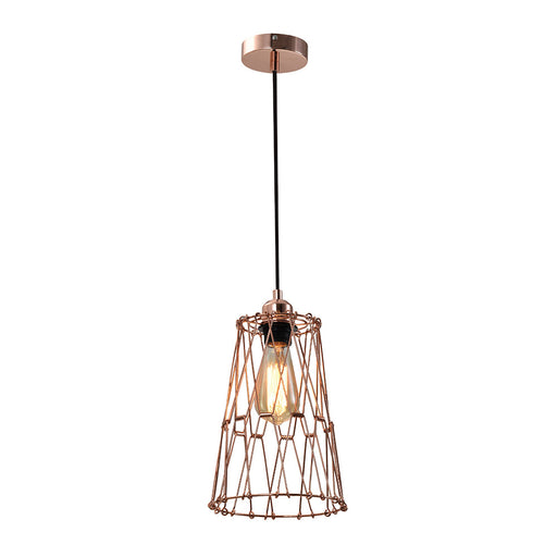 Buy Pendant Lights Australia Adjustable Shape & Custom Design 1 Light Pendant Small Copper - PLIER3