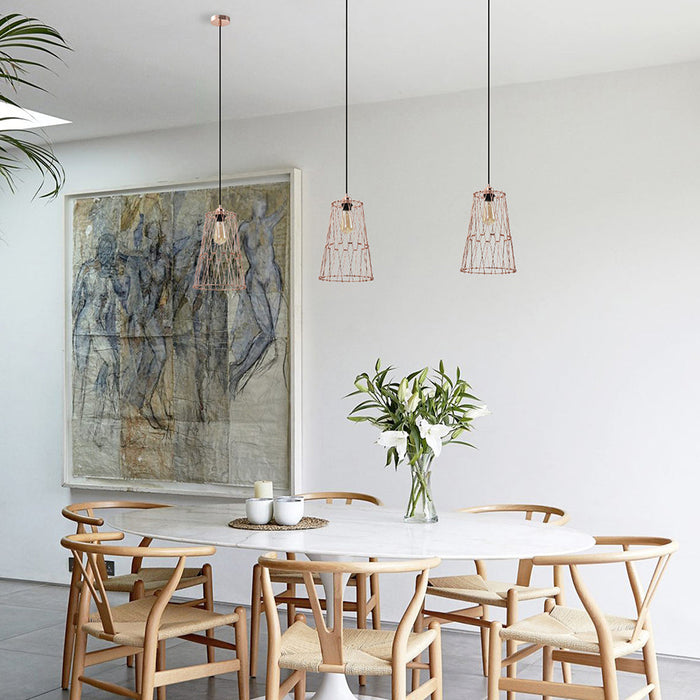 Buy Pendant Lights Australia Adjustable Shape & Custom Design 1 Light Pendant Small Copper - PLIER3