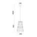Buy Pendant Lights Australia Adjustable Shape & Custom Design 1 Light Pendant Small Chrome - PLIER4