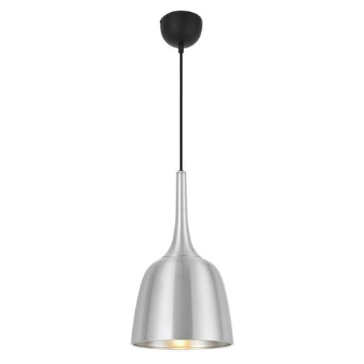 Buy Pendant Lights Australia Polk-20 1 Light Pendant Aluminium Brush, Black POLK PE20-ALB