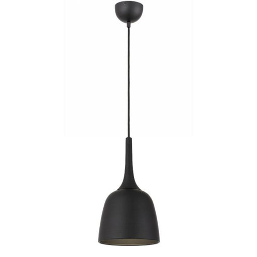 Buy Pendant Lights Australia Polk-20 1 Light Pendant Black Brushed, Black POLK PE20-BKB