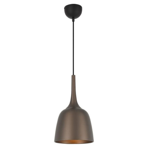 Buy Pendant Lights Australia Polk-20 1 Light Pendant Bronze Brush, Black POLK PE20-BZB