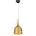 Buy Pendant Lights Australia Polk-20 1 Light Pendant Gold Brushed, Black POLK PE20-GDB