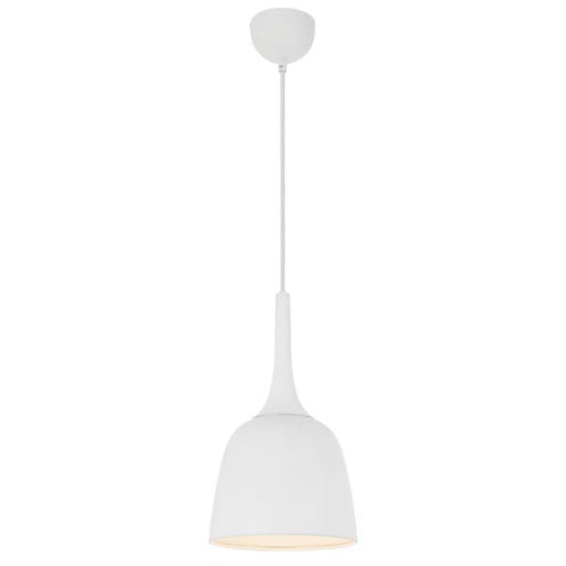 Buy Pendant Lights Australia Polk-20 1 Light Pendant White Brushed, White POLK PE20-WHB