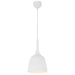 Buy Pendant Lights Australia Polk-20 1 Light Pendant White Brushed, White POLK PE20-WHB