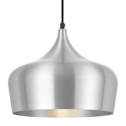 Buy Pendant Lights Australia Polk-30 1 Light Pendant Aluminium Brushed, Black POLK PE30-ALB