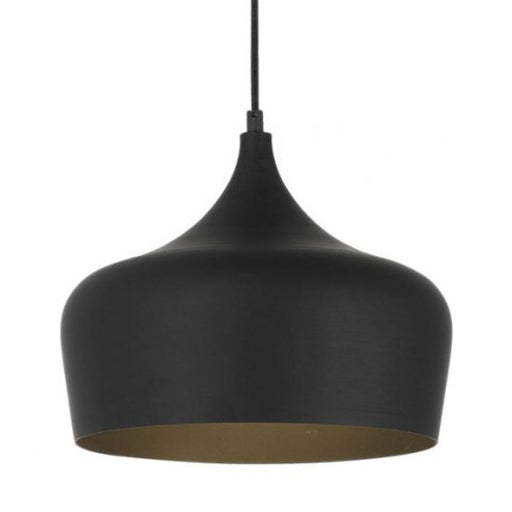 Buy Pendant Lights Australia Polk-30 1 Light Pendant Black Brushed, Black POLK PE30-BKB