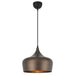 Buy Pendant Lights Australia Polk-30 1 Light Pendant Bronze Brushed, Black POLK PE30-BZB