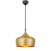 Buy Pendant Lights Australia Polk-30 1 Light Pendant Gold Brushed, Black POLK PE30-GDB