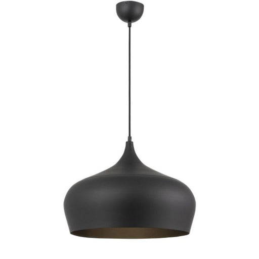 Buy Pendant Lights Australia Polk-45 1 Light Pendant Black Brushed, Black POLK PE45-BKB
