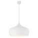 Buy Pendant Lights Australia Polk-45 1 Light Pendant White Brushed, White POLK PE45-WHB