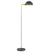 Buy Floor Lamps Australia Pollard 1 Light Floor Lamp Black & Antique Gold - POLLARD FL-BKAG