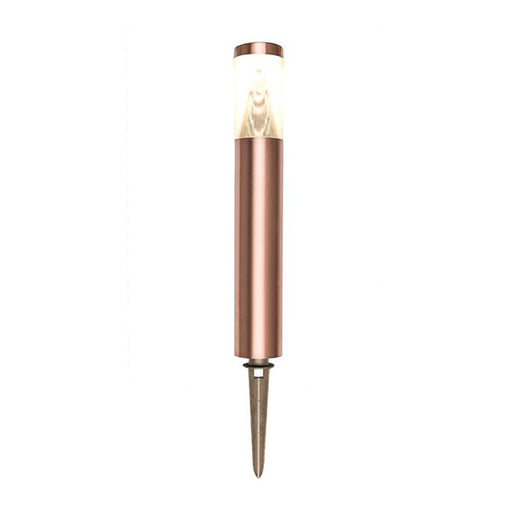 Buy Bollard Lights Australia Exterior 12V LED Bollard Light 6W 3000K Copper With Spike IP67 - PORTUS1SPC