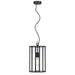 Buy Pendant Lights Australia Pratt 1 Light Pendant Small Black & Clear - PRATT PE20-BK
