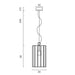 Buy Pendant Lights Australia Pratt 1 Light Pendant Small Black & Clear - PRATT PE20-BK