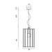 Buy Pendant Lights Australia Pratt 3 Light Pendant Large Black & Clear - PRATT PE30-BK