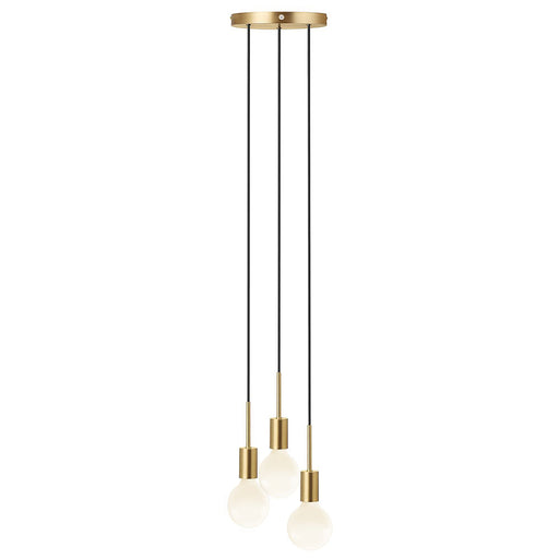 Buy Cluster Pendants Australia Paco Cluster Pendant 3 Lights Brass Metal - 2112063035